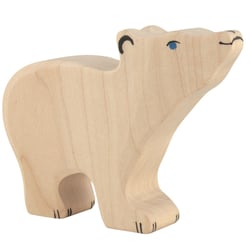 Figurine Ours polaire, petit - Holztiger