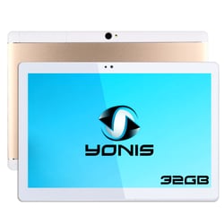 Tablette 4G Multimédia 10' Android 7.0 Octacore 32Go Stockage Double Sim Or + SD 16Go YONIS
