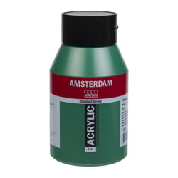 Peinture acrylique - Amsterdam Standard Series - Vert Permanent Foncé 619 - Semi-transparente