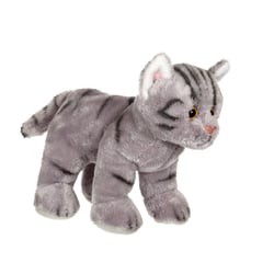 Peluche - Peluche Chat Floppikitty - gris 22 cm