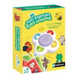 Mon premier loto sonore 24 cris des animaux - nathan - jeu électronique éducatif