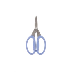 Ciseaux de précision micro-dentés - Grands anneaux souples - Bleu