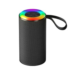 Enceinte Bluetooth Sans Fil Portable Étanche avec Lumière RGB et Super Bass Noir YONIS