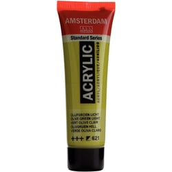 Peinture acrylique en tube - Vert olive clair - 621 - Amsterdam - 20ml