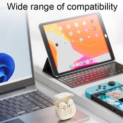 Ecouteurs Bluetooth Rose Avec Réduction De Bruit Et Mode Jeu Bas Latence Rose 2 YONIS
