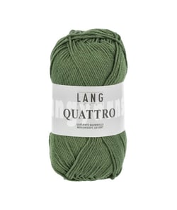 Fil à tricoter 100% coton QUATTRO - Lang Yarns 97 Vert