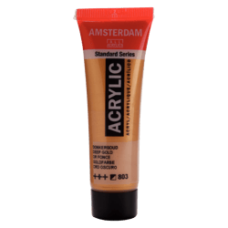 Peinture acrylique en tube - Or foncé - 803 - Amsterdam - 20ml