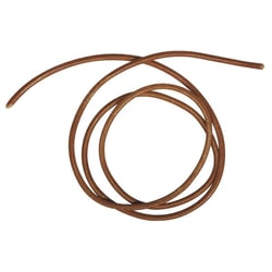 Lanières rondes en cuir de boeuf 2mm ø sachet de 2x1m - brun moyen