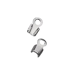 Attache pour courroies en cuir, 1,5mm ø, platine, 4 pièces