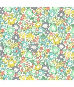 Tissu coton Liberty ® MICHELE de 145 cm de largeur MICHELE VERT vendu par 50 cm