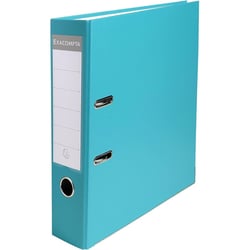 Classeur à levier - Turquoise - Dos large - 75mm - 2 anneaux - Exacompta