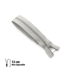 Fermeture éclair pantalon Z13 - Non séparable métallique 4mm - 12 cm