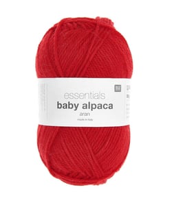 Fil exceptionnel à tricoter Essentials Baby Alpaca & Merino - Rico Design 05 Rouge