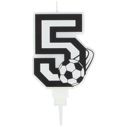 Bougie Football Chiffre 5 - 8.5 cm