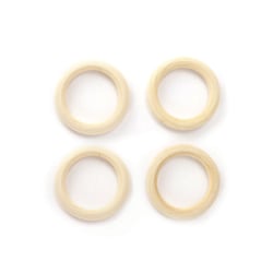 4 ANNEAUX EN BOIS Ø 55 mm