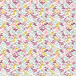 Tissu Popeline de Coton Finck sur fond Blanc - Au mètre