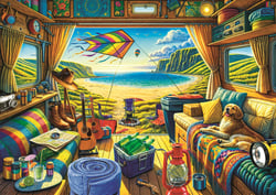 Puzzle 1000 pièces - L'Heure Du Thé : La Vie En Van - Trefl