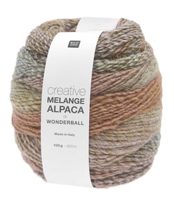 Pelote de laine et alpaga CREATIVE MELANGE ALPACA WONDERBALL DK - 100gr - Rico Design 04 Summer