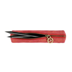 TROUSSE MINI RONDE - CUIR Julo - 17x3,5 cm