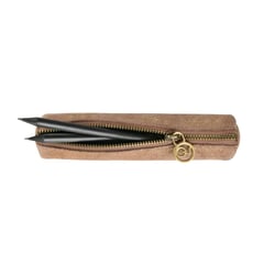 TROUSSE MINI RONDE - CUIR Julo - 17x3,5 cm