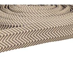 Sangle Double Chevrons 38mm gris au mètre