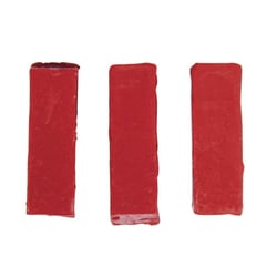 Pigments de couleur pour cire, rouge, 1x1x2,9cm, 3 pces