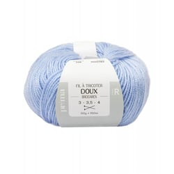 Prima mercerie| Pelote à tricoter bleu pâle - Effet mohair