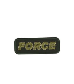 Lot de 3 écussons thermocollants force vert 6,5cm x 2,3cm