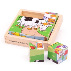Puzzle cube Animaux - Bigjigs Toys