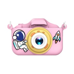 Avizar Appareil Photo Numérique pour Enfant Double Objectif Astro Qualité HD Rose