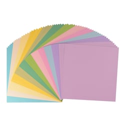 Papier cartonné Florence - Lisse - 60 feuilles - Multicolore - 30,5 x 30,5 cm - 216 g/m²