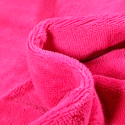 Tissu Éponge réversible Bambou envers polyester tout doux Rose fuchsia
