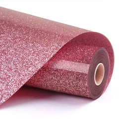 LOKLiK – Vinyle Thermocollant Pailleté – Rose – 30.5 x 90 cm