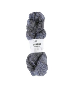 Pelote de coton et cupro (soie végane) à tricoter SIEMPRE - Lang Yarns 5 Bleu