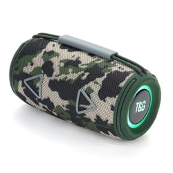 Enceinte Bluetooth Portable 3D Stéréo Subwoofer Sans Fil Avec Lumière Ambiance LED Vert YONIS