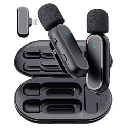 Microphone Sans Fil Avec Réduction De Bruit Et Boîte De Charge Pour Vidéo