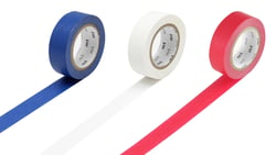 Masking tape - Set de 3 rouleaux bleu blanc rouge - 7 m x 15mm