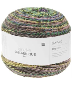 Pelote de laine à tricoter Creative Chic Unique DK - 200GR - Rico Design 014 Multicolore Fresh