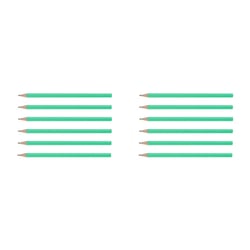 Crayon graphite WONDAY - Corps hexagonal vert - HB - Lot de 12