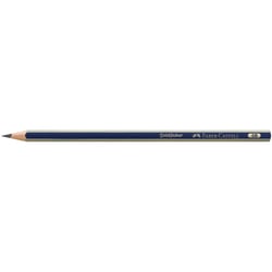 Crayon graphite - FABER-CASTELL - Goldfaber - Lot de 12 - Hexagonal - Mine 5B - 2 mm