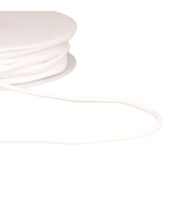 Bobine 30m cordon tressé 4,5mm blanc