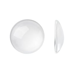 10 CABOCHONS Loupe en Verre Rond 6 mm - Transparent - Demi rond Demi dome - Creation Diy