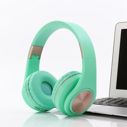 Casque Audio Bluetooth 4.2 Or Super Basse Avec Contrôle Complet Et Lecture Musique Vert YONIS