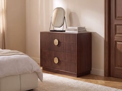 Commode MDF Marron foncé NUMURKAH - Beliani