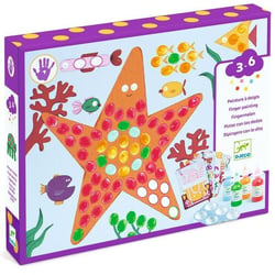 Peindre avec ses doigts - Pois et poissons - Djeco