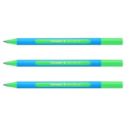 Lot de 3 stylos bille SCHNEIDER Slider Edge - Vert - Pointe moyenne