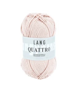 Fil à tricoter 100% coton QUATTRO - Lang Yarns 109 Rose