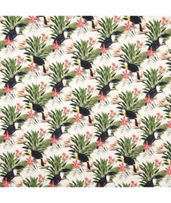 Tissu coton toile makatea provence de 135 cm de largeur Blanc vendu par 50 cm