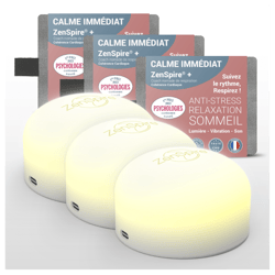 Pack X3 Appareils Anti-Stress Relaxation et Méditation pour Dormir - Sommeil et Bien-Etre - ZENSPIRE+