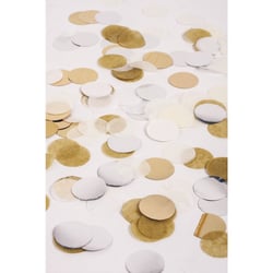 Confetti, 2cm ø, argent,or,blanc,crème, 30g